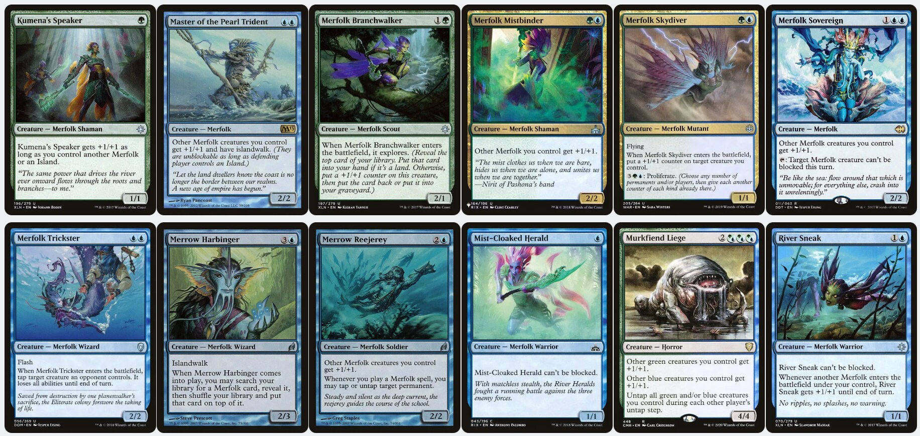merfolk commander deck mtg Kumena, Tyrant of Orazca MERFOLK TRIBAL Magic MTG Custom Commander Deck