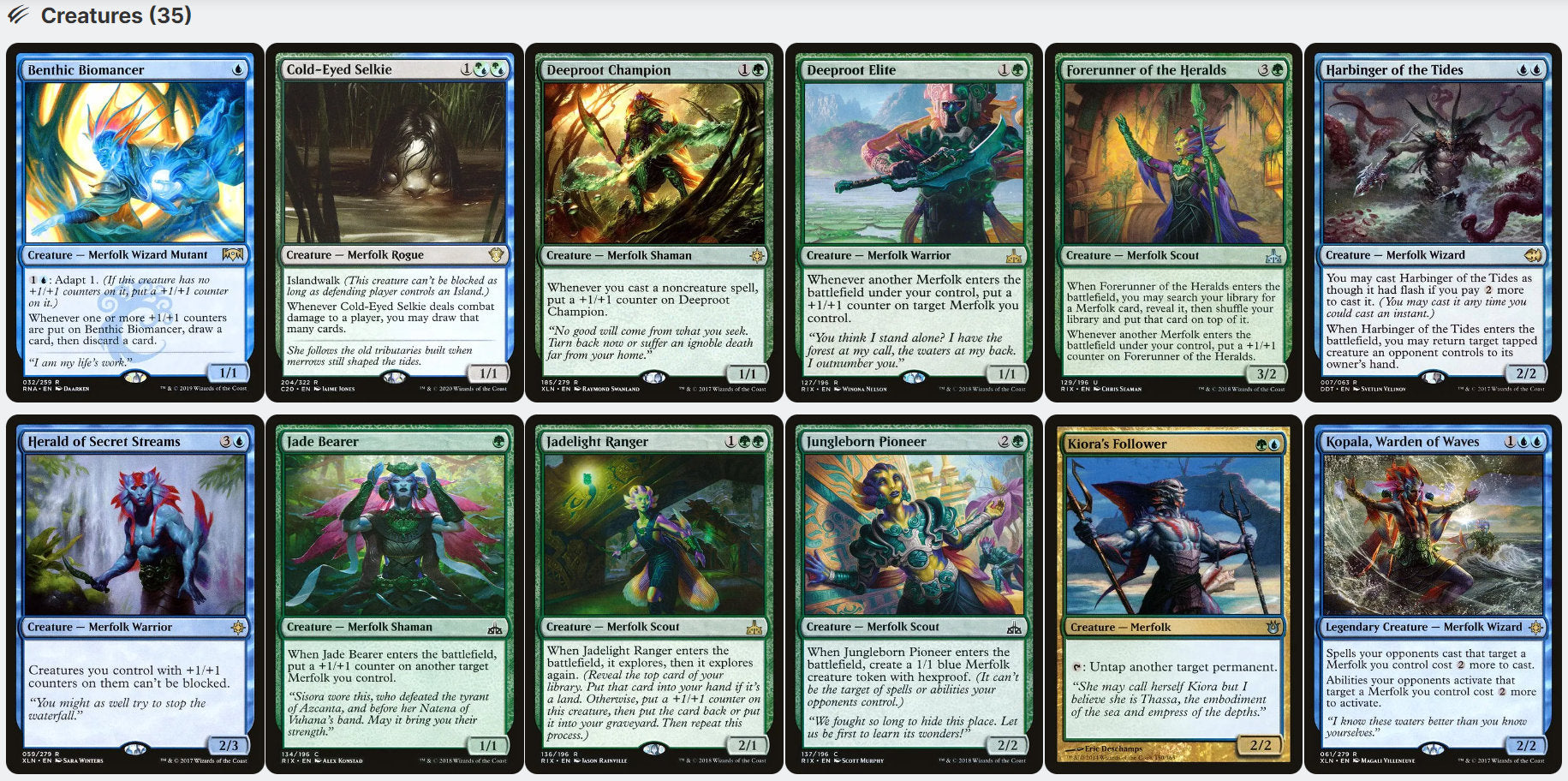 mtg commander merfolk deck BOX COMPATIBLE WITH DECKS: Well Guardian#112 3D File for 3D printingCults How the Deck Works Thoughts on this Merfolk Commander?